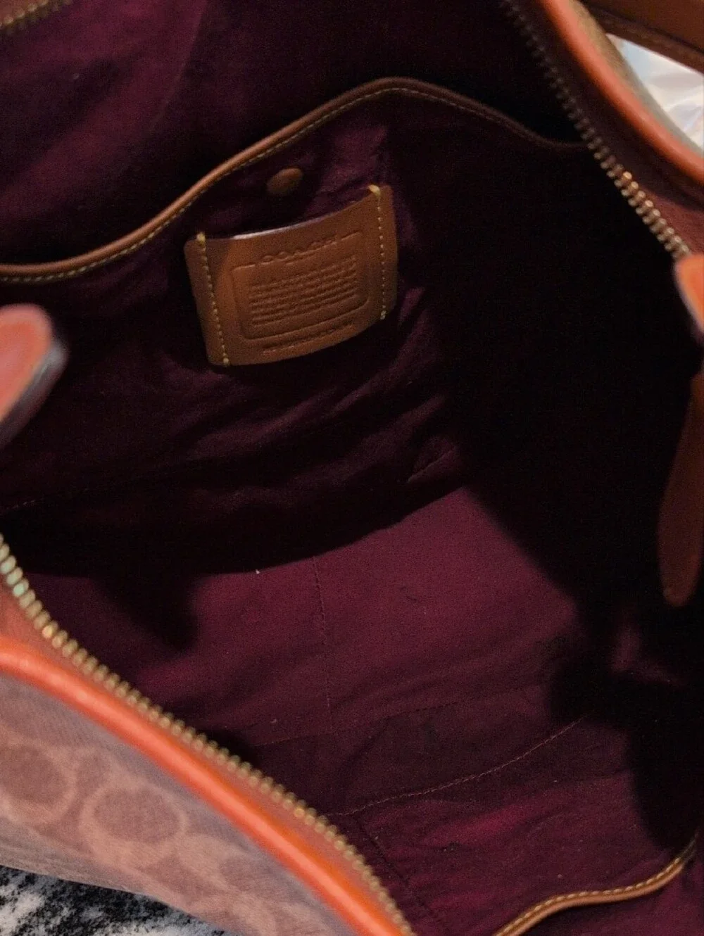 Coach Cary Signature Canvas And Leather Hobo Bag